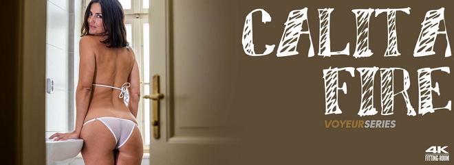 [Fitting-Room] Calita Fire - Voyeur Series - Spying On A Hairy MILF